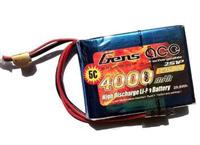 Gens Ace 7.4V 4000mAh 2S1P 1C Receiver Pack Li-Po battery for Spektrum DX9, DX8, DX7S, DX6 G2/3 (B-R